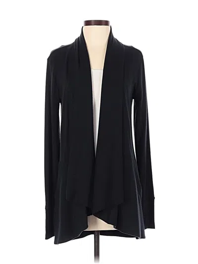 Pre-owned Athleta Cardigan Sweater In Black