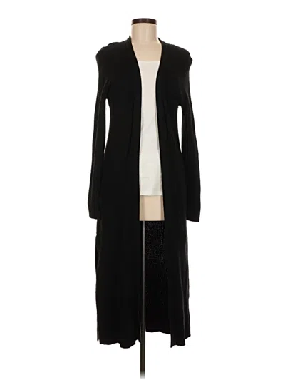 Pre-owned Athleta Cardigan Sweater In Black