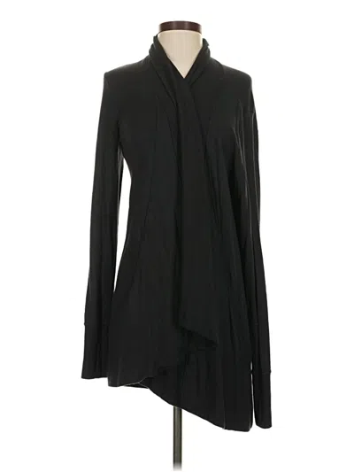 Pre-owned Athleta Cardigan Sweater In Black