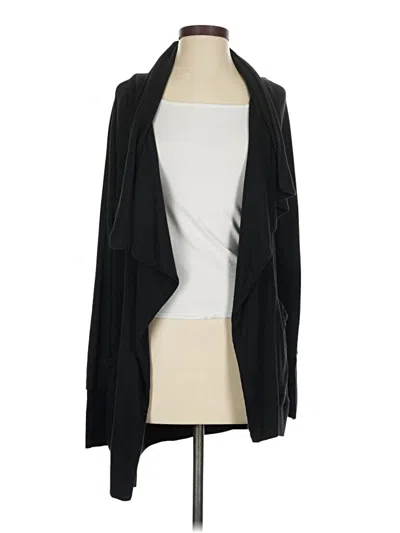Pre-owned Athleta Cardigan Sweater In Black