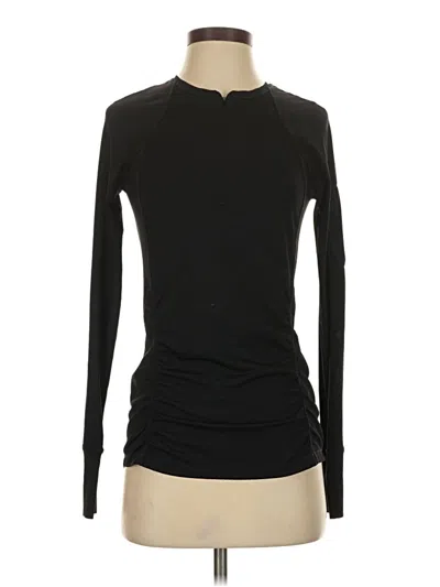 Pre-owned Athleta Cardigan Sweater In Black