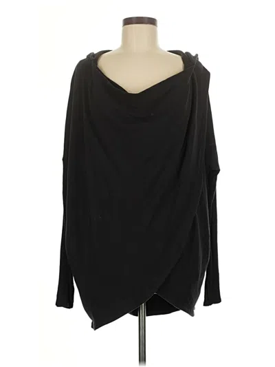 Pre-owned Athleta Cardigan Sweater In Black