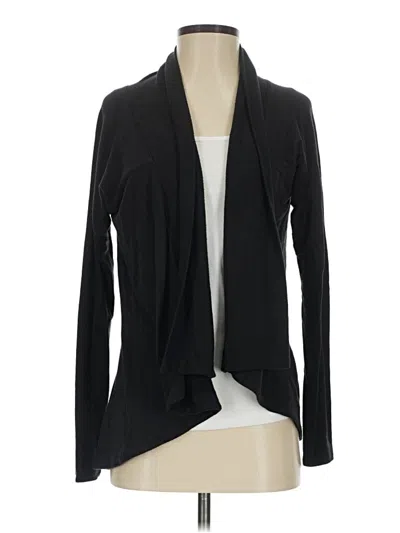 Pre-owned Athleta Cardigan Sweater In Black