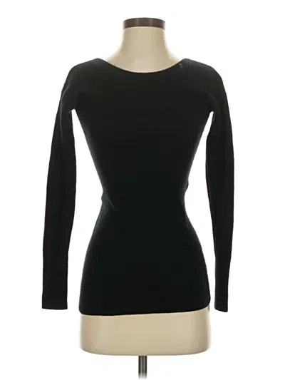 Pre-owned Athleta Cardigan Sweater In Black