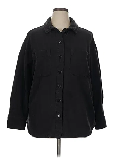 Pre-owned Athleta Cardigan Sweater In Black