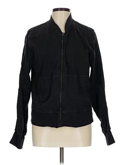 Pre-owned Athleta Cardigan Sweater In Black