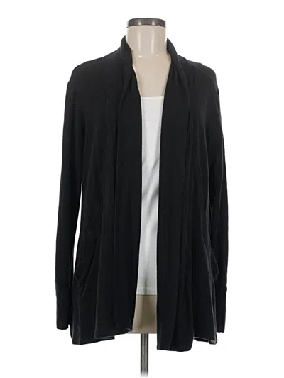 Pre-owned Athleta Cardigan Sweater In Black