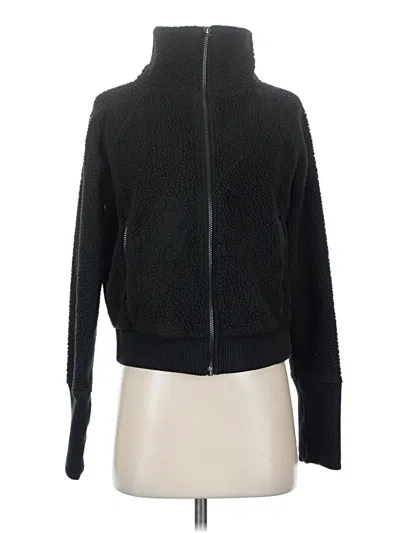 Pre-owned Athleta Cardigan Sweater In Black