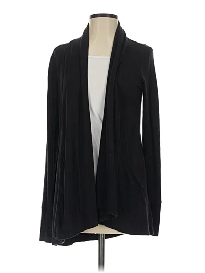 Pre-owned Athleta Cardigan Sweater In Black