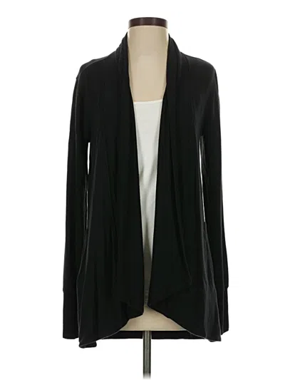 Pre-owned Athleta Cardigan Sweater In Black