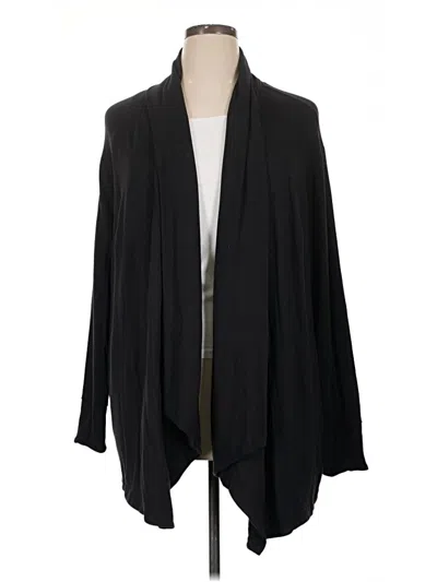 Pre-owned Athleta Cardigan Sweater In Black