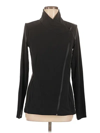 Pre-owned Athleta Cardigan Sweater In Black