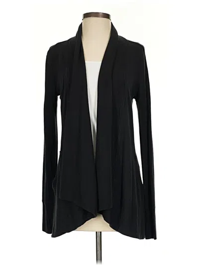 Pre-owned Athleta Cardigan Sweater In Black