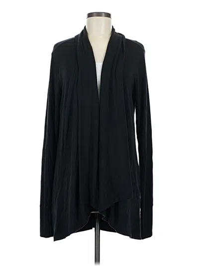 Pre-owned Athleta Cardigan Sweater In Black