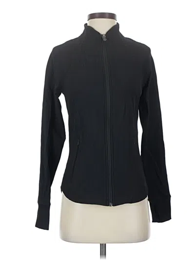 Pre-owned Athleta Cardigan Sweater In Black