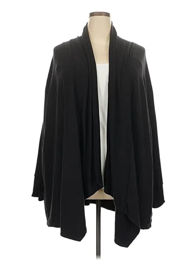 Pre-owned Athleta Cardigan Sweater In Black