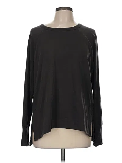 Pre-owned Athleta Cardigan Sweater In Black