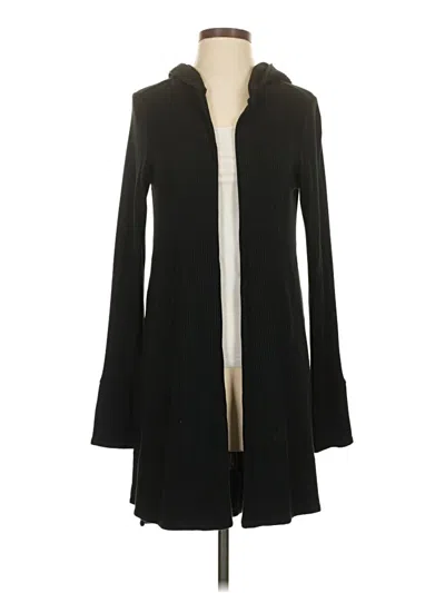 Pre-owned Athleta Cardigan Sweater In Black