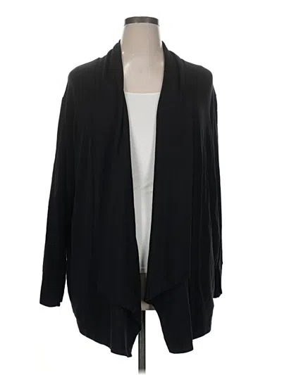 Pre-owned Athleta Cardigan Sweater In Black