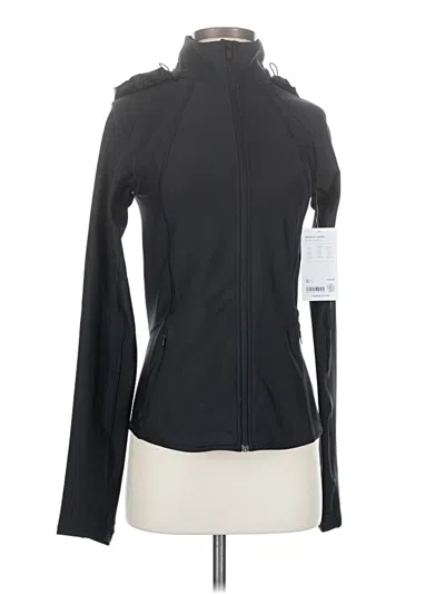 Pre-owned Athleta Cardigan Sweater In Black