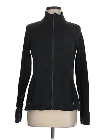 Pre-owned Athleta Cardigan Sweater In Black