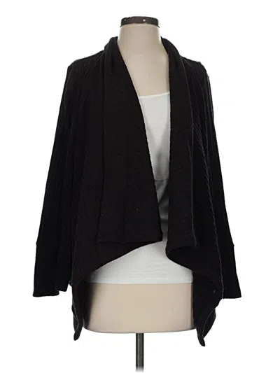 Pre-owned Athleta Cardigan Sweater In Black