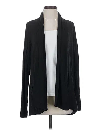 Pre-owned Athleta Cardigan Sweater In Black