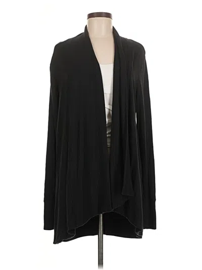 Pre-owned Athleta Cardigan Sweater In Black