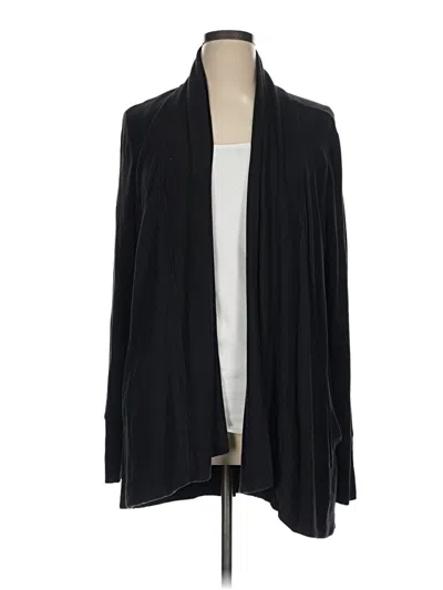 Pre-owned Athleta Cardigan Sweater In Black