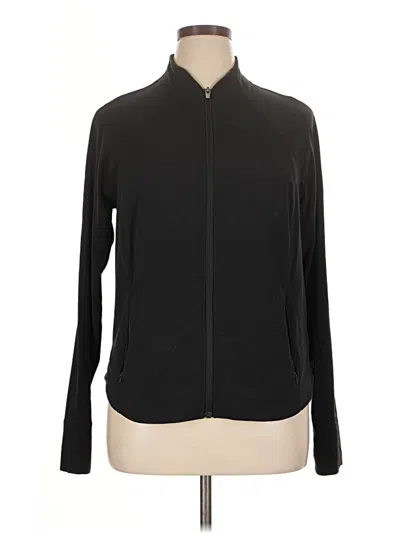 Pre-owned Athleta Cardigan Sweater In Black