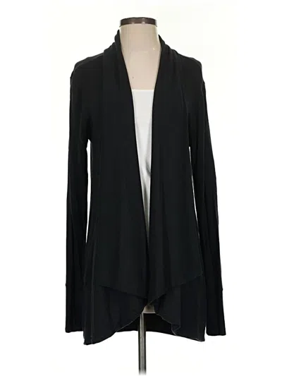 Pre-owned Athleta Cardigan Sweater In Black