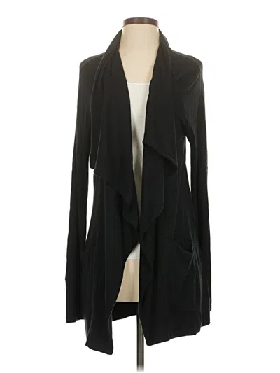 Pre-owned Athleta Cardigan Sweater In Black