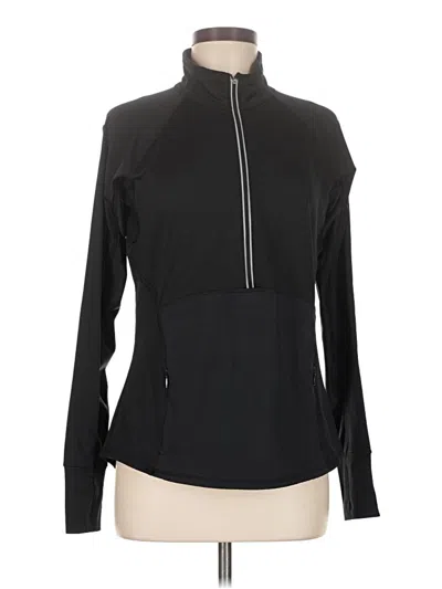 Pre-owned Athleta Cardigan Sweater In Black