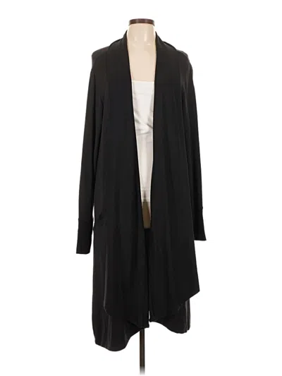 Pre-owned Athleta Cardigan Sweater In Black