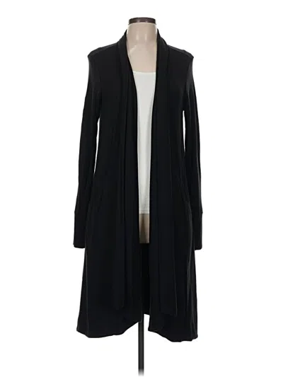 Pre-owned Athleta Cardigan Sweater In Black