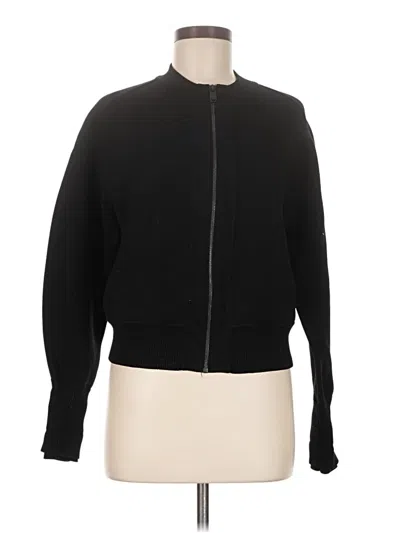 Pre-owned Athleta Cardigan Sweater In Black