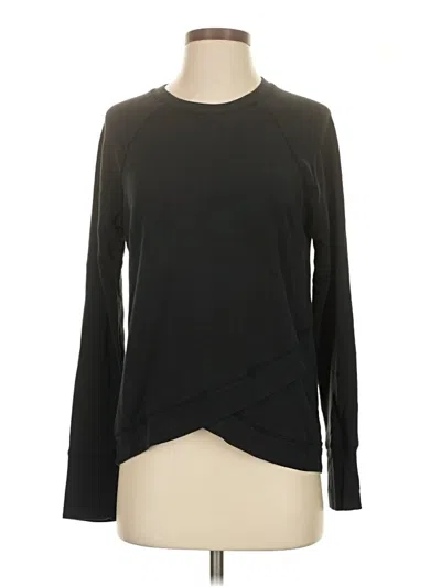 Pre-owned Athleta Cardigan Sweater In Black
