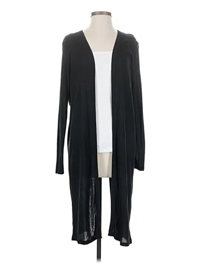Pre-owned Athleta Cardigan Sweater In Black