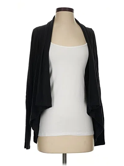 Pre-owned Athleta Cardigan Sweater In Black