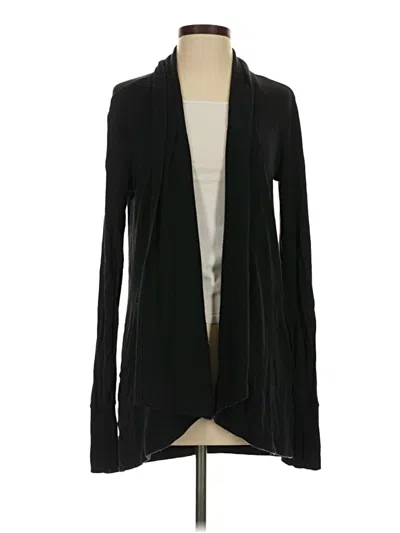 Pre-owned Athleta Cardigan Sweater In Black