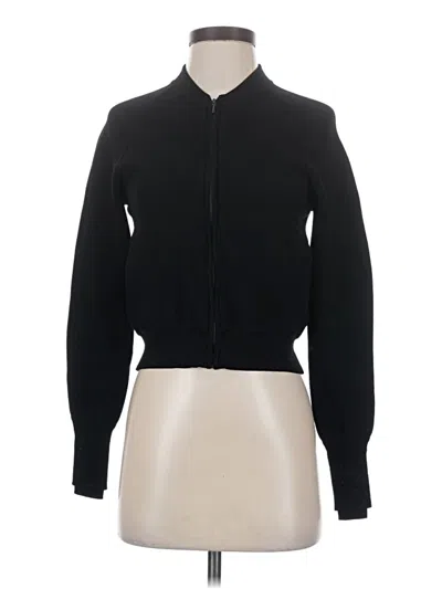 Pre-owned Athleta Cardigan Sweater In Black
