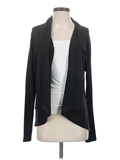 Pre-owned Athleta Cardigan Sweater In Black