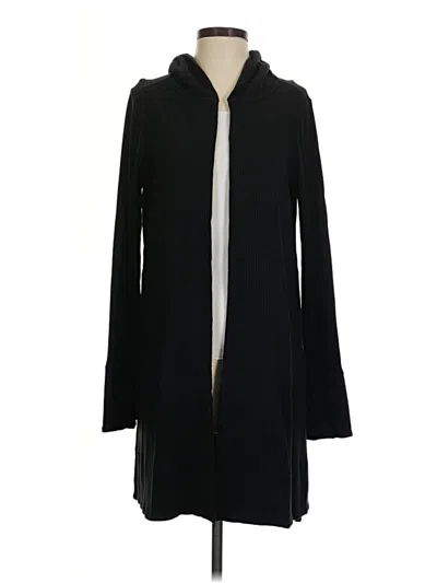 Pre-owned Athleta Cardigan Sweater In Black