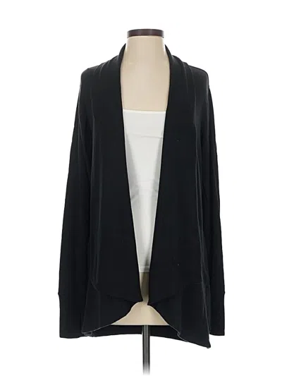 Pre-owned Athleta Cardigan Sweater In Black