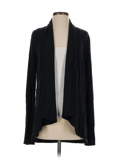 Pre-owned Athleta Cardigan Sweater In Black
