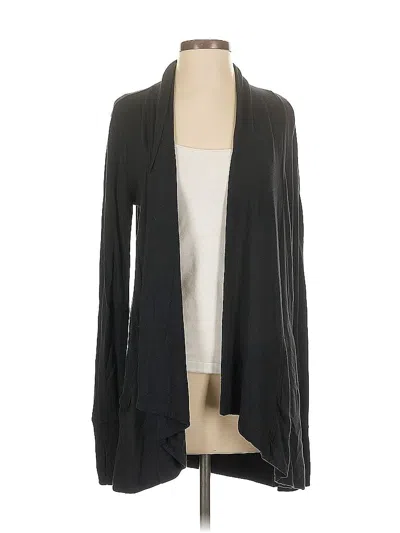 Pre-owned Athleta Cardigan Sweater In Black