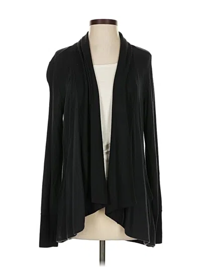 Pre-owned Athleta Cardigan Sweater In Black