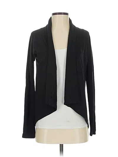 Pre-owned Athleta Cardigan Sweater In Black