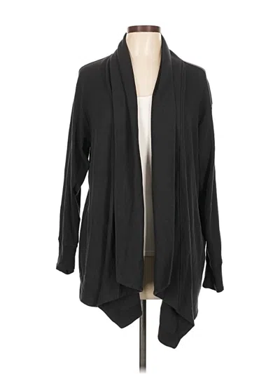 Pre-owned Athleta Cardigan Sweater In Black