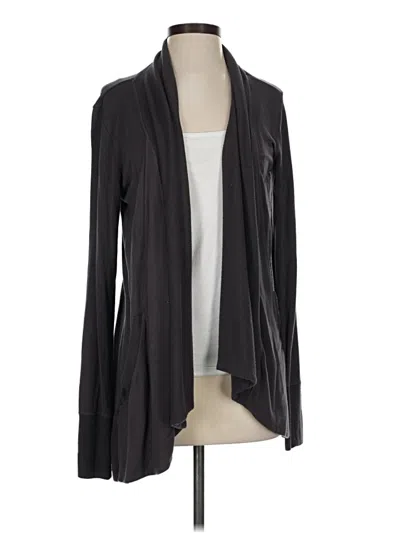 Pre-owned Athleta Cardigan Sweater In Black
